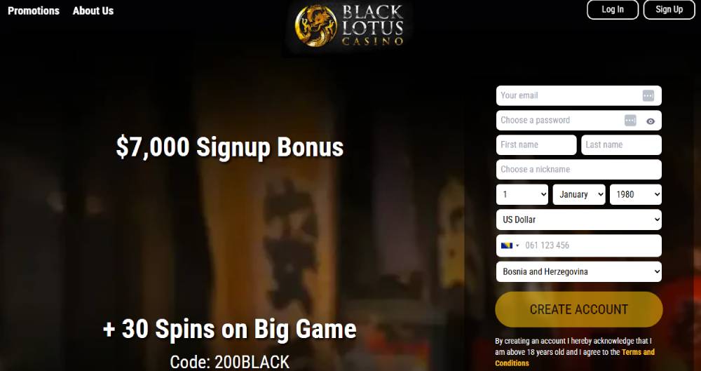 Black Lotus casino with crypto-friendly payments and diverse game providers
